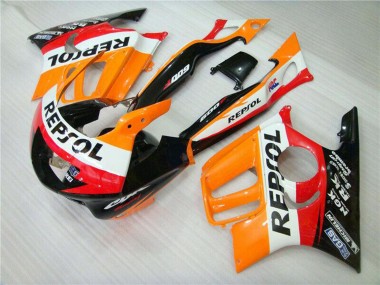 Carénage Moto Honda CBR600 F3 1995-1996 - Orange Blanc Rouge Noir Brillant Repsol
