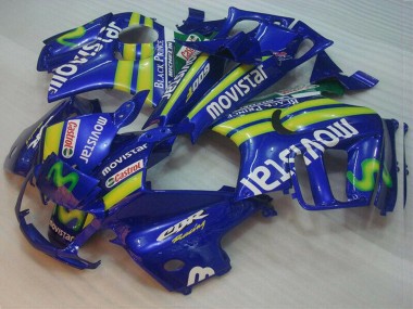 Carénages Moto Honda CBR600 F3 1995-1996 - Bleu Vert Jaune MoviStar Rouge Castrol