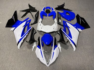 Carénages Moto Triumph Daytona 675 2013-2016 - Blanc Bleu Noir Brillant