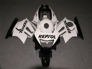 Carénages Moto Honda CBR600 F3 1997-1998 - Blanc Noir Brillant Repsol