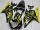 Carénages Moto Suzuki GSXR 600/750 2001-2003 - Noir Brillant Jaune Flamme