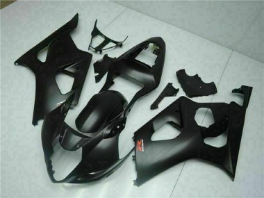 Carénages Moto Suzuki GSXR 1000 2003-2004 - Noir Mat Rouge
