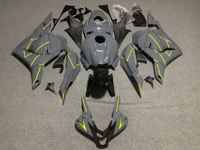 Carénages Moto Honda CBR600RR 2009-2012 - Gris Nardo Foncé Jaune