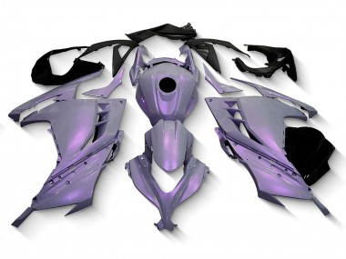 Carénages Moto Kawasaki EX300 2013-2024 - Caméléon Gris Dazz Violet Perle