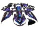 Carénages Moto Kawasaki ZX14R ZZR1400 2012-2024 - Caméléon Bleu Violet