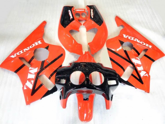 Carénages Moto Honda CBR400RR NC23 1987-1989 - Orange Noir Brillant