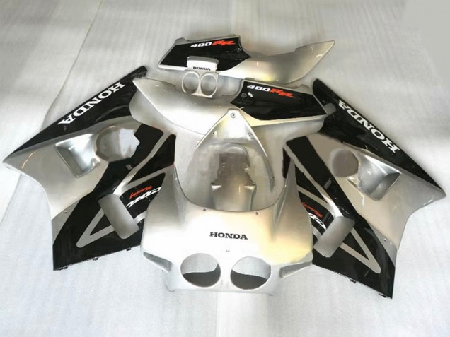 Carénages Moto Honda CBR400RR NC23 1987-1989 - Argent Noir