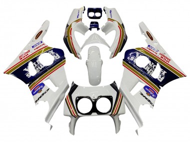 Carénages Moto Honda CBR400RR NC29 1990-1999 - Blanc Or Rouge Bleu Foncé Rothmans