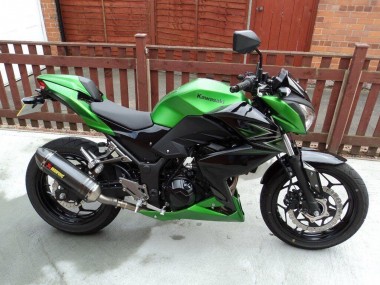 Carénage Moto Kawasaki Z250/Z300 2015-2016 - Vert Noir Mat