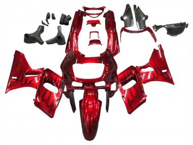 Carénages Moto Kawasaki ZZR400 1993-2007 - Rouge Noir Flamme