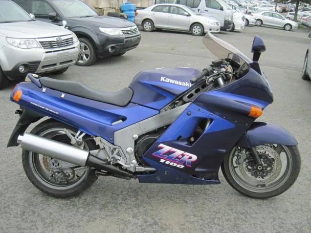 Carénages Moto Kawasaki ZZR1100 1990-1992 - Bleu Bleu Foncé