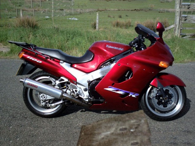 Carénages Moto Kawasaki ZZR1100 1993-2003 - Rouge Foncé