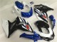 Kits Complet Carénage Moto Suzuki GSXR 1000 2009-2016 - Blanc Bleu Noir