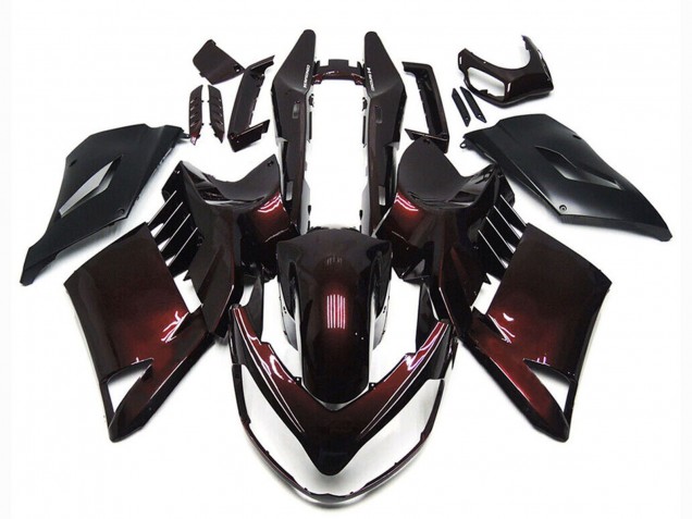 Carénages Moto Kawasaki GTR1400/ZG1400 2007-2009 - Rouge Marron Noir