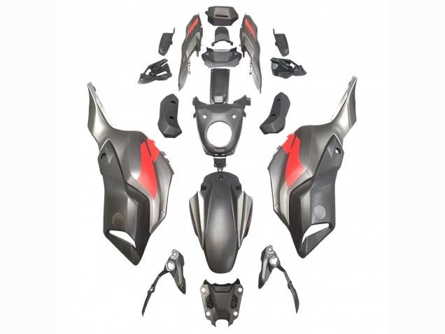 Carénages Moto Yamaha MT07/FZ07 2012-2017 - Gris Rouge