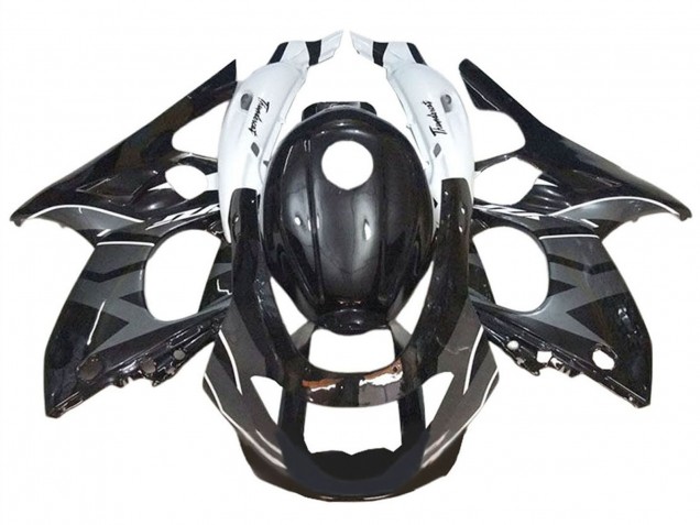 Carénages Moto Yamaha YZF600R Thundercat 1996-2007 - Noir Brillant Gris Blanc