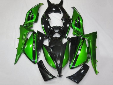 Carénages Moto Yamaha TMAX530 2012-2014 - Vert Brillant Noir