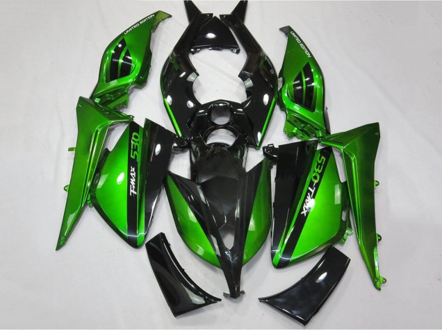 Carénages Moto Yamaha TMAX530 2012-2014 - Vert Brillant Noir