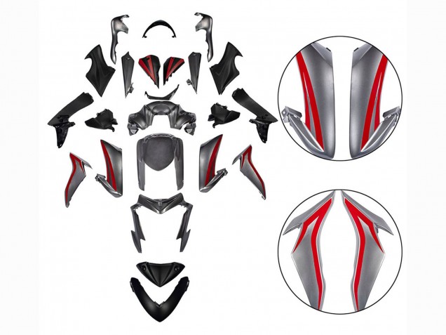Carénages Moto Suzuki GSX-S 1000 2015-2020 - Rouge Argent