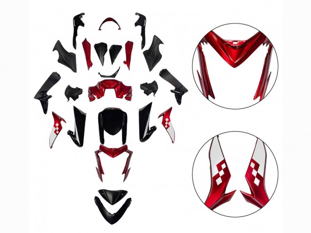 Carénages Moto Suzuki GSX-S 1000 2015-2020 - Rouge Noir