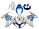 Carénages Moto Suzuki SV650 2003-2013 - Blanc Bleu Lucky Strike Motul