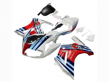 Carénages Moto Suzuki SV650 2003-2013 - Blanc Rouge Bleu Martini