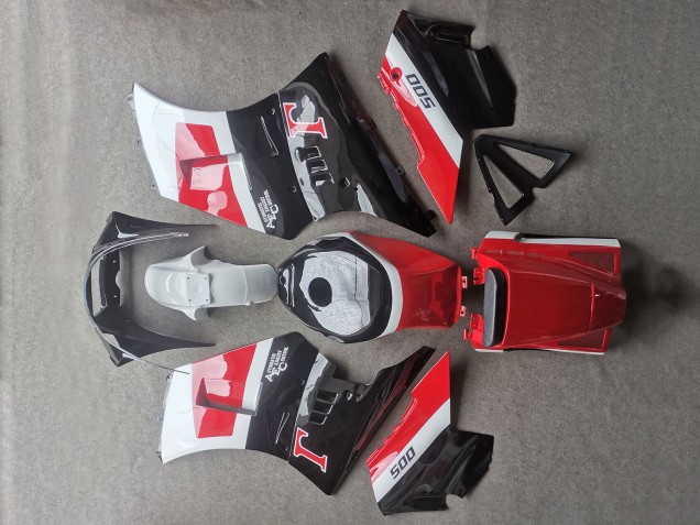 Carénages Moto Suzuki RG400 RG500 RG400/500 1984-1987 - Blanc Rouge Noir