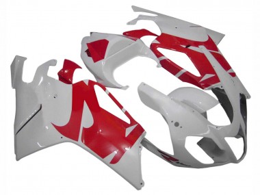 Carénages Moto Aprilia RSV1000 2003-2006 - Blanc Rouge