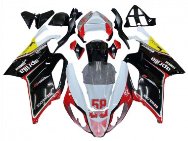 Carénages Moto Aprilia RSV1000 2003-2006 - Blanc Rouge Noir Jaune 58