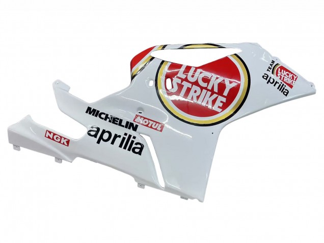 Carénages Moto Aprilia RSV1000 2003-2006 - Blanc Rouge Lucky Strike Motul 34