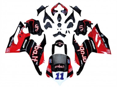 Carénages Moto Ducati Panigale V4 V4S 2018-2019 - Rouge Noir Brillant Aruba 11