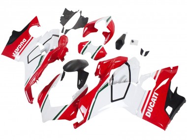 Carénages Moto Ducati Panigale V4 V4S 2018-2019 - Blanc Rouge Noir Mat