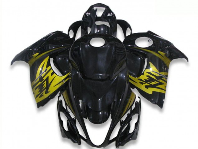 Carénages Moto Suzuki GSXR 1300 Hayabusa 2008-2020 - Noir Brillant Jaune