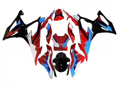 Carénage Moto BMW S1000RR 2019-2022 - Noir Rouge Bleu Blanc