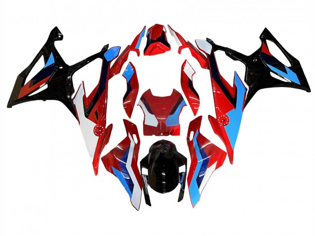 Carénage Moto BMW S1000RR 2019-2022 - Noir Rouge Bleu Blanc