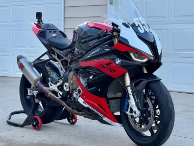 Carénages Moto BMW S1000RR 2019-2022 - Noir Rouge Blanc