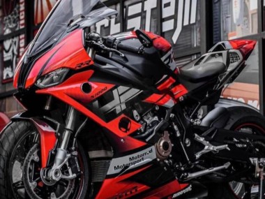 Carénages Moto BMW S1000RR 2019-2022 - Noir Rouge Gris