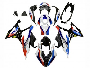 Carénages Moto BMW S1000RR 2019-2022 - Bleu Rouge Blanc 77