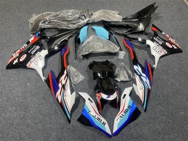 Carénages Moto BMW S1000RR 2019-2022 - Bleu Blanc Rouge 98