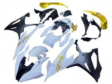 Carénages Moto BMW S1000RR 2019-2022 - Blanc Or