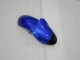 Carénages Moto Kawasaki ZX6R 2000-2002 - Bleu Noir Brillant Elf Bridgestone