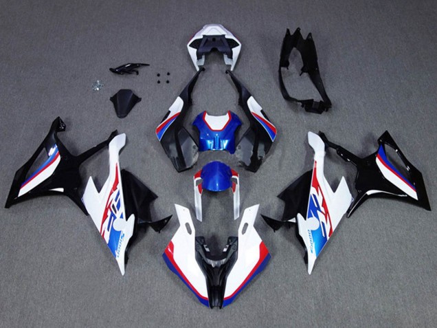 Carénages Moto BMW S1000RR 2019-2022 - Bleu Blanc Rouge