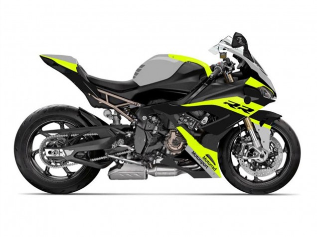 Carénages Moto BMW S1000RR 2019-2022 - Noir Jaune Gris