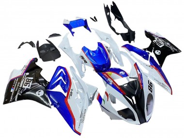 Kits Carénage Moto ABS BMW S1000RR 2017-2018 - Blanc Bleu Rouge Noir Brillant