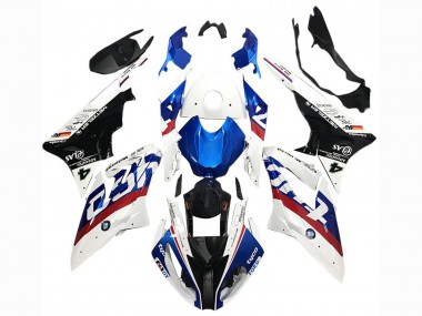 Carénages Moto BMW S1000RR 2017-2018 - Blanc Bleu Rouge Noir Brillant Tyco