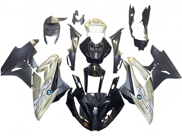 Carénages Moto BMW S1000RR 2017-2018 - Argent Noir