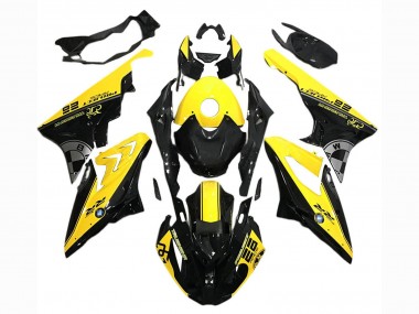 Carénages Moto BMW S1000RR 2017-2018 - Jaune Noir