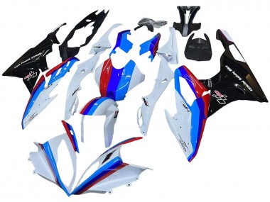 Kits Carénage Moto BMW S1000RR 2015-2016 - Blanc Rouge Bleu Noir Brillant
