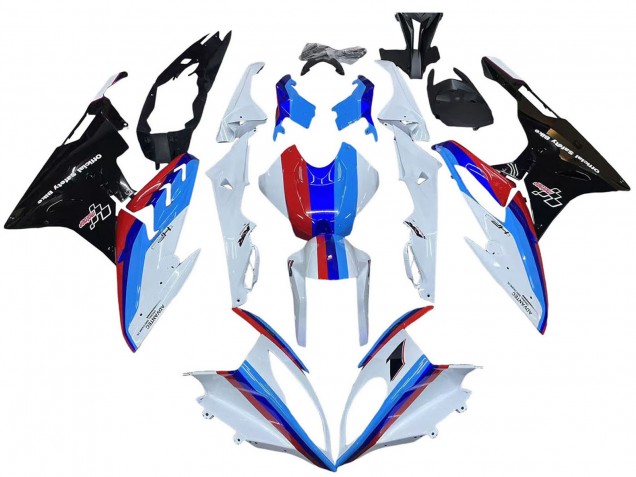 Kits Carénage Moto BMW S1000RR 2015-2016 - Blanc Rouge Bleu Noir Brillant