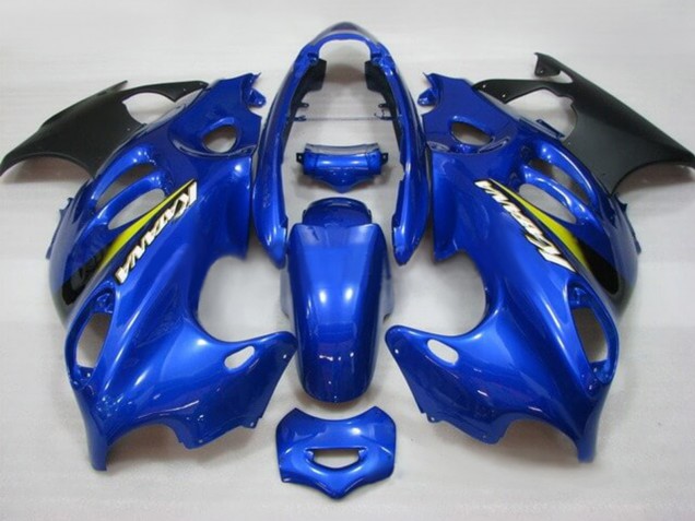 Carénages Moto Suzuki GSX600F/GSX750F 2004-2006 - Bleu Jaune Noir Mat Katana